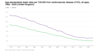 Death rates from cardiovascular disease (CVD) image
