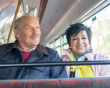 Older couple on the bus