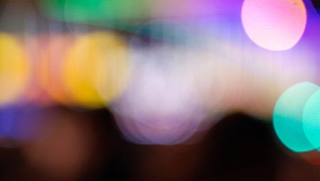 Blurred multi-coloured circles